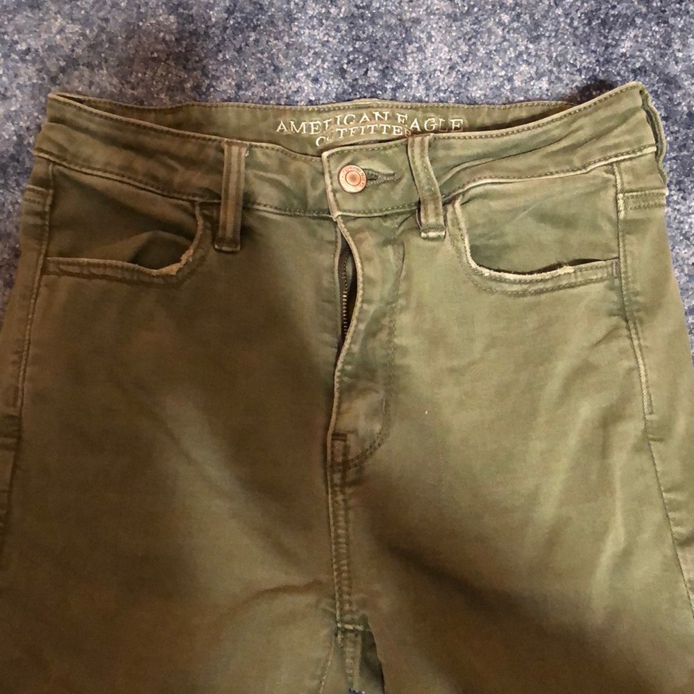 Hunter green super stretch jeggings
